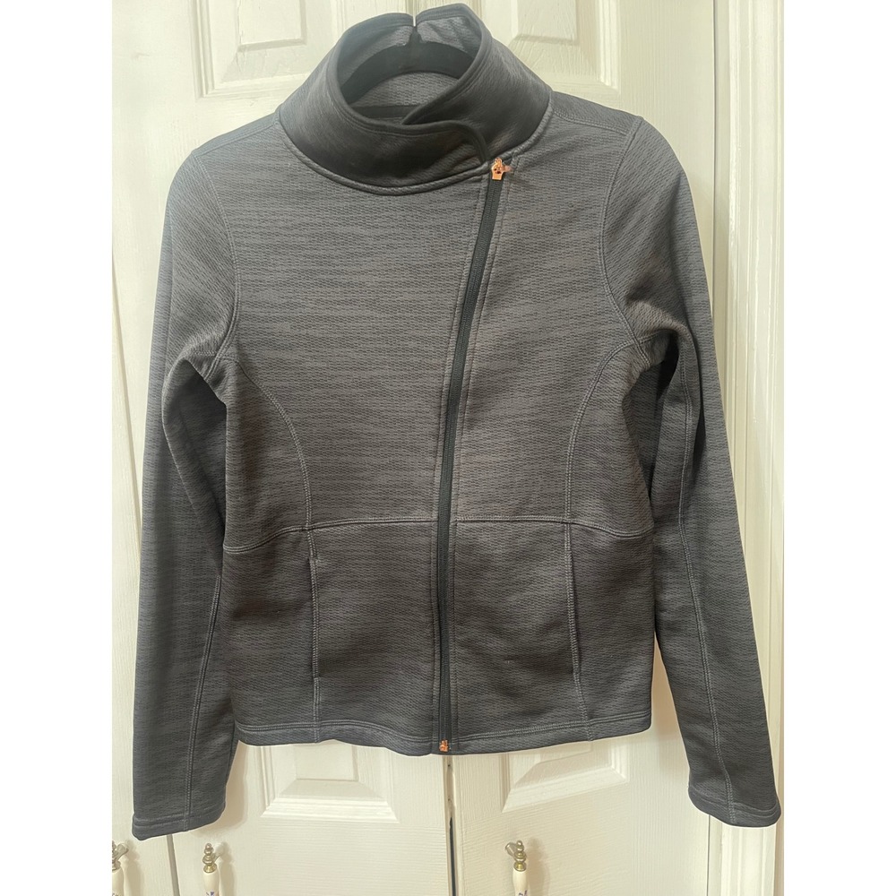 Champion C9 Womens XS Gray Asymmetric Zip Up Jacket Funnel Neck